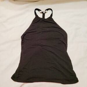 Lovers and Friends black braided open back halter top size small Festival Boho